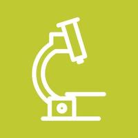 Microscope Line Color Background Icon vector