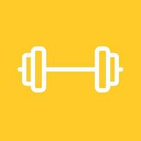 Weightlifting Line Color Background Icon vector