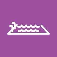 Swimming Line Color Background Icon vector