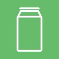 Soda Can Line Color Background Icon vector