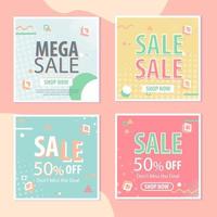 creative voucher coupon sale label collection vector