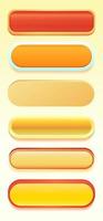 Design for complete set of level button game popup icon window and elements vector