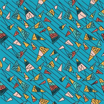 Abstract triangle pattern art background vector