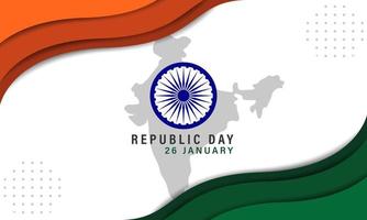 Happy Indian Republic day celebration poster or banner background. Vector illustration.greeting card design