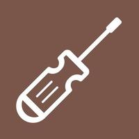 Screw Driver Line Color Background Icon vector