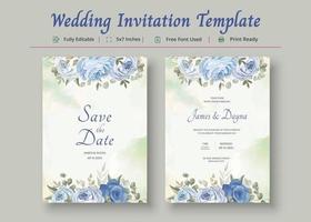 plantilla de tarjeta de invitación de boda, póster de tarjeta de invitación vector