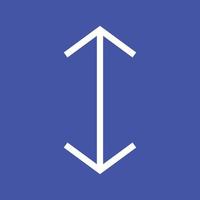 Up-Down Line Color Background Icon vector