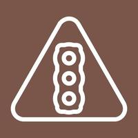 Signal Line Color Background Icon vector