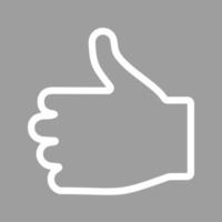 Like Line Color Background Icon vector