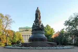 Monument to Catherine the Great in Saint Petersburg, Russia photo