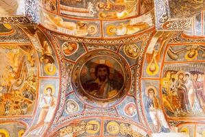 Frescos inside of the Dark Church, in Cappadocia, Turkey, 2022 photo