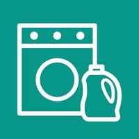 Laundry Detergent Line Color Background Icon vector