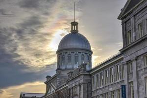 mercado de bonsecours, viejo montreal, quebec, canadá foto