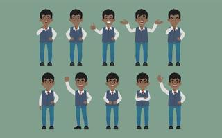 Flat set - people with different emotion vector