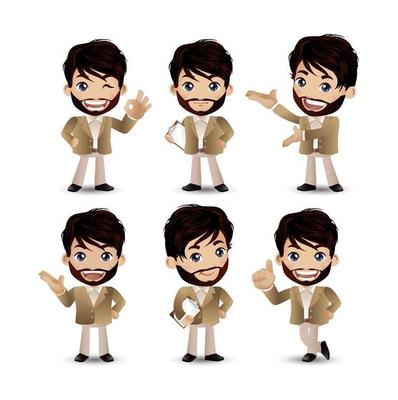 People with different poses