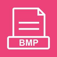 BMP Line Color Background Icon vector