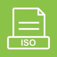 ISO Line Color Background Icon vector