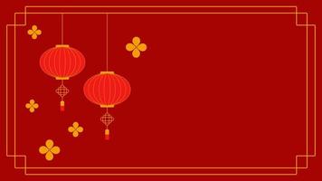 Happy chinese new year background with chinese lanterns and ornament. Happy new year backdrop for poster, flyers, calendars, banners, greeting cards, invitations. vector