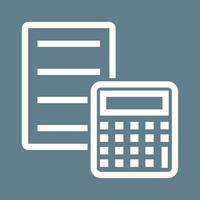Documented Calculation Line Color Background Icon vector