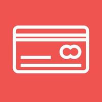 icono de fondo de color de línea de tarjeta de crédito vector