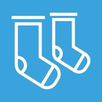 Socks Line Color Background Icon vector