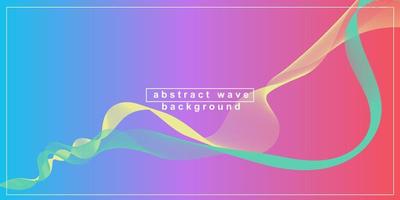 fondo abstracto de onda con degradado descarga gratuita vector
