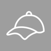 P Cap Line Color Background Icon vector