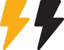 Bolt lightning flash icons. Flash icons collection. Bolt logo vector