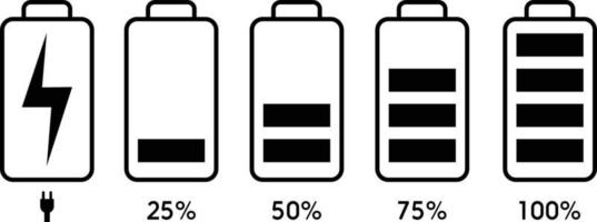 battery charger icon. battery icon. Animated battery charging icon vector