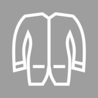 Men's Jacket Line Color Background Icon vector