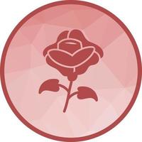 Roses Low Poly Background Icon vector