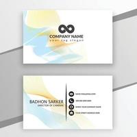 Gradient golden luxury horizontal business card design template vector