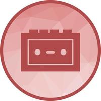 Tape Recorder Low Poly Background Icon vector