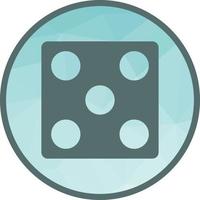 Dice Low Poly Background Icon vector