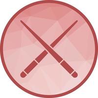 Pool Cue Low Poly Background Icon vector