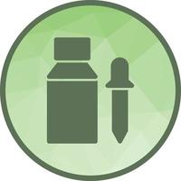 Bottle and Dropper Low Poly Background Icon vector