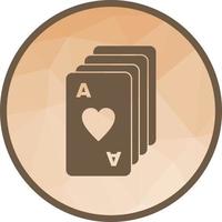 Deck of Cards Low Poly Background Icon vector