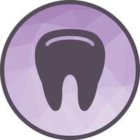 Tooth Low Poly Background Icon vector