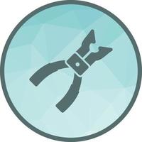 Pliers Low Poly Background Icon vector