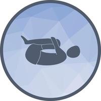 Knee Press Low Poly Background Icon vector