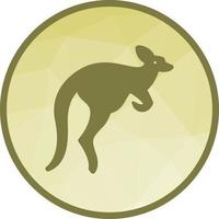 Kangaroo Low Poly Background Icon vector