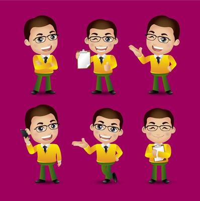 people with different poses
