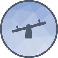 Seesaw Low Poly Background Icon vector