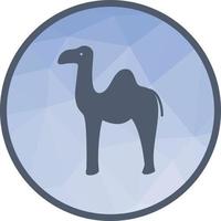 Camel Low Poly Background Icon vector