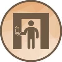 Using Elevator Low Poly Background Icon vector