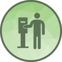 Parking Meter Low Poly Background Icon vector