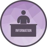 Information Desk Low Poly Background Icon vector