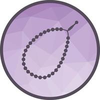 Prayer Beads Low Poly Background Icon vector