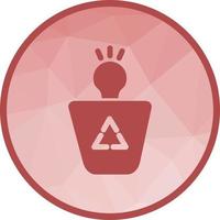 Bad Idea Low Poly Background Icon vector