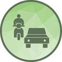 Traffic Low Poly Background Icon vector